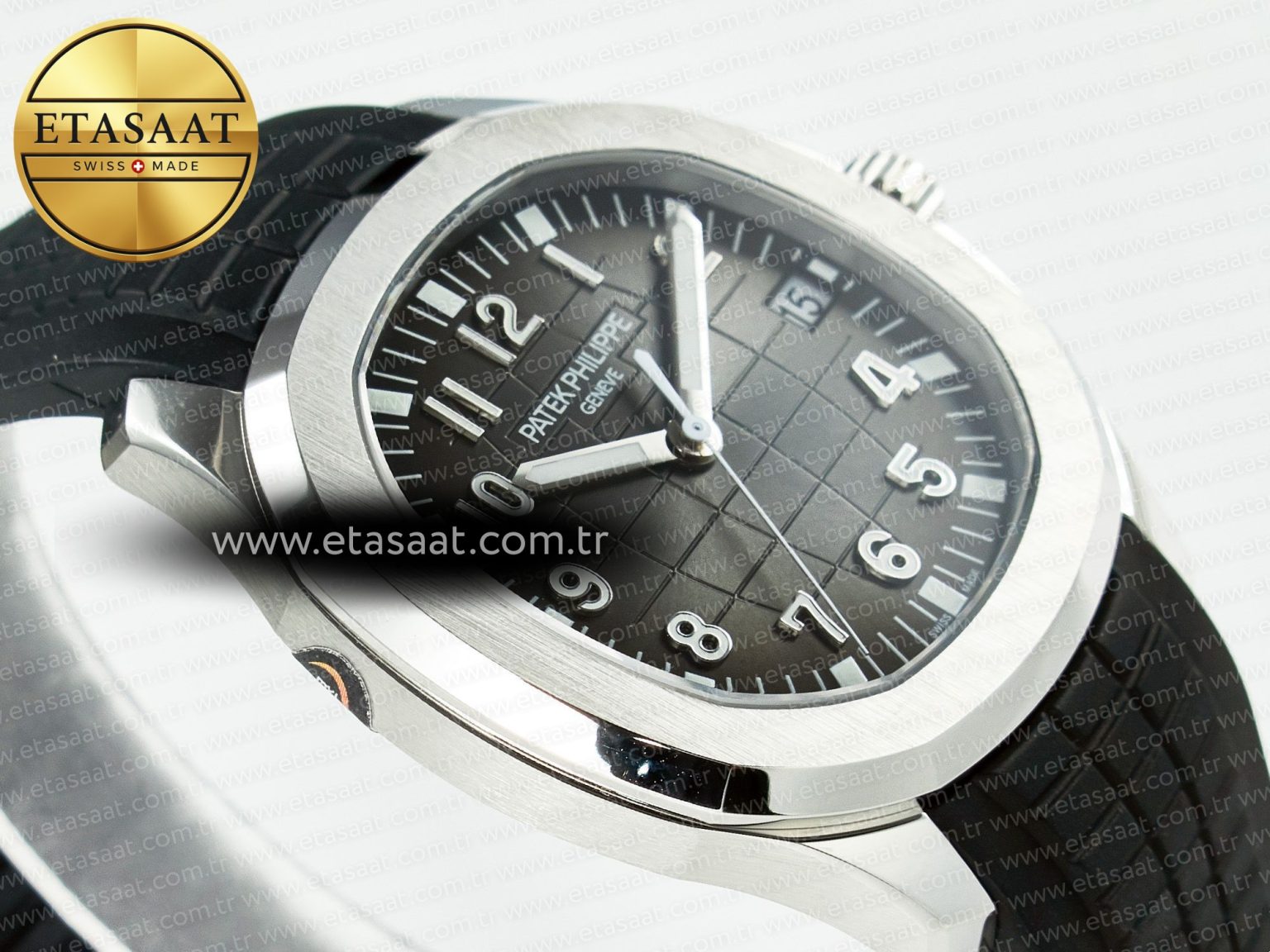 Aquanaut 5167A SS 3KF 1:1 Best Edition Black Dial on Black Rubber Strap A324 Super Clone（New clasp） - Görsel 7
