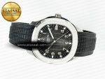 Aquanaut 5167A SS 3KF 1:1 Best Edition Black Dial on Black Rubber Strap A324 Super Clone（New clasp） - Görsel 9