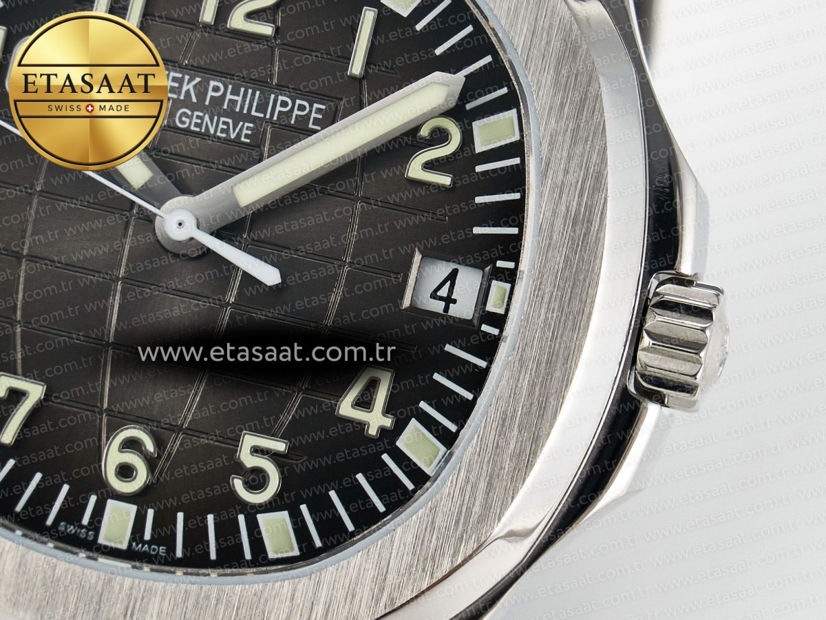 Aquanaut 5167A SS ZF 1:1 Best Edition Black Dial on Black Rubber Strap 26-330 - Görsel 11