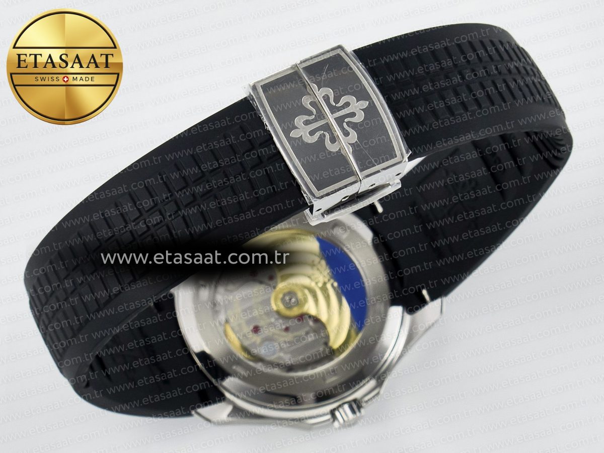 Aquanaut 5167A SS ZF 1:1 Best Edition Black Dial on Black Rubber Strap 26-330 - Görsel 15