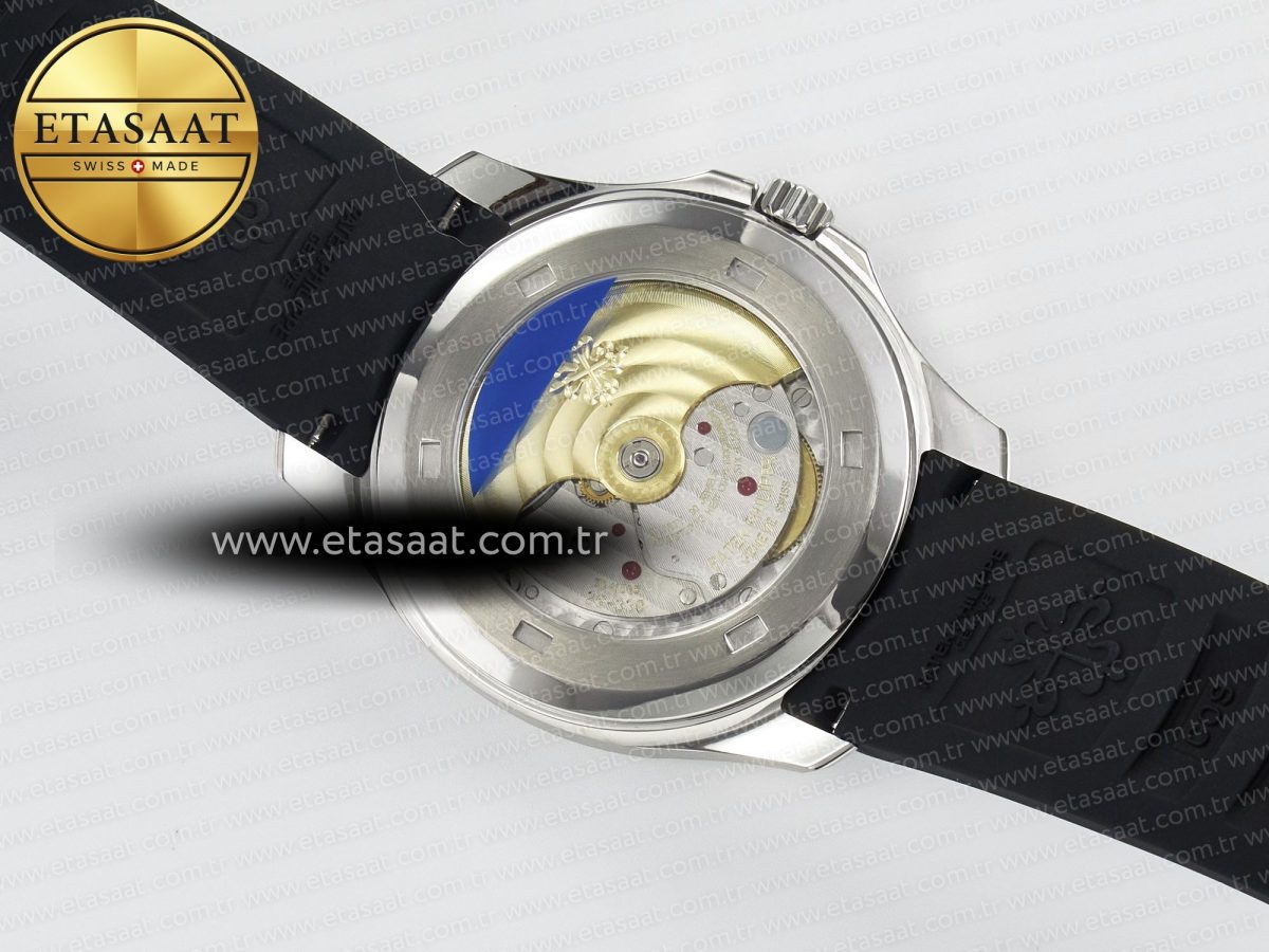 Aquanaut 5167A SS ZF 1:1 Best Edition Black Dial on Black Rubber Strap 26-330 - Görsel 16