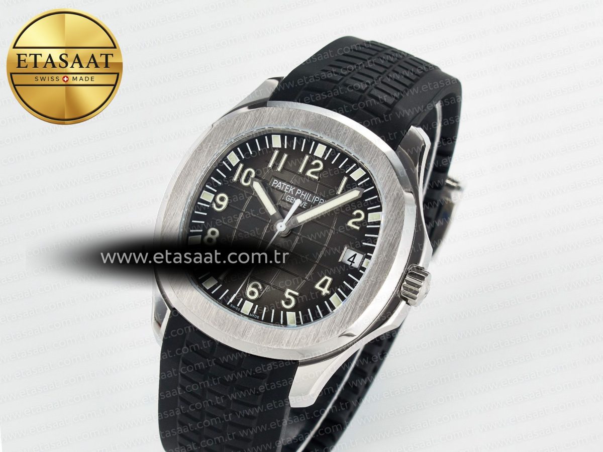 Aquanaut 5167A SS ZF 1:1 Best Edition Black Dial on Black Rubber Strap 26-330 - Görsel 2