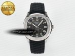 Aquanaut 5167A SS ZF 1:1 Best Edition Black Dial on Black Rubber Strap 26-330 - Görsel 3