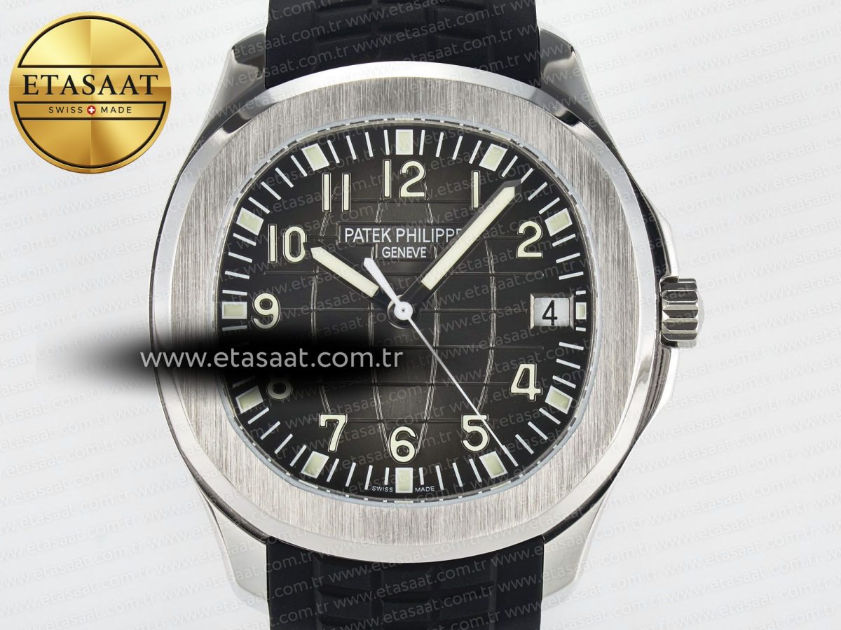 Aquanaut 5167A SS ZF 1:1 Best Edition Black Dial on Black Rubber Strap 26-330 - Görsel 4