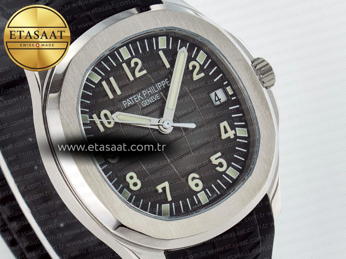Aquanaut 5167A SS ZF 1:1 Best Edition Black Dial on Black Rubber Strap 26-330 - Görsel 5