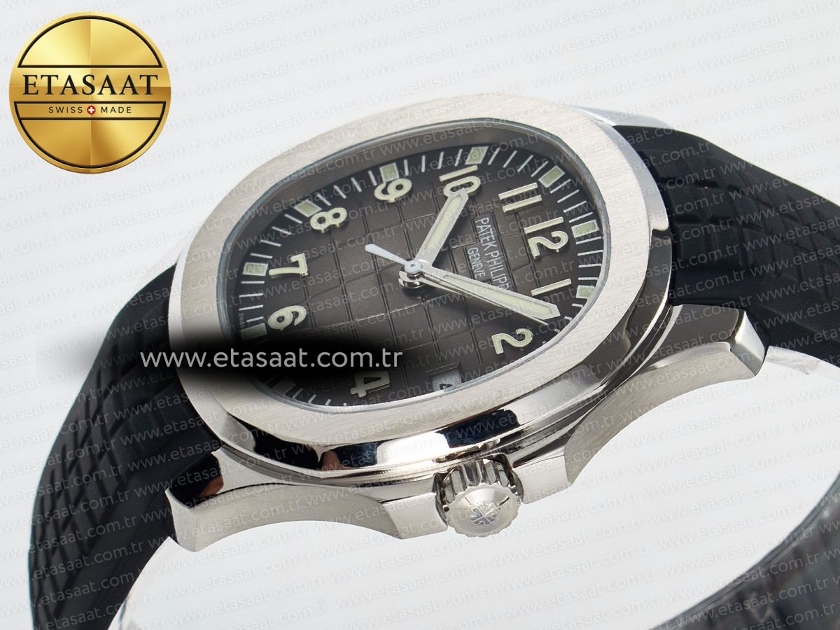 Aquanaut 5167A SS ZF 1:1 Best Edition Black Dial on Black Rubber Strap 26-330 - Görsel 6