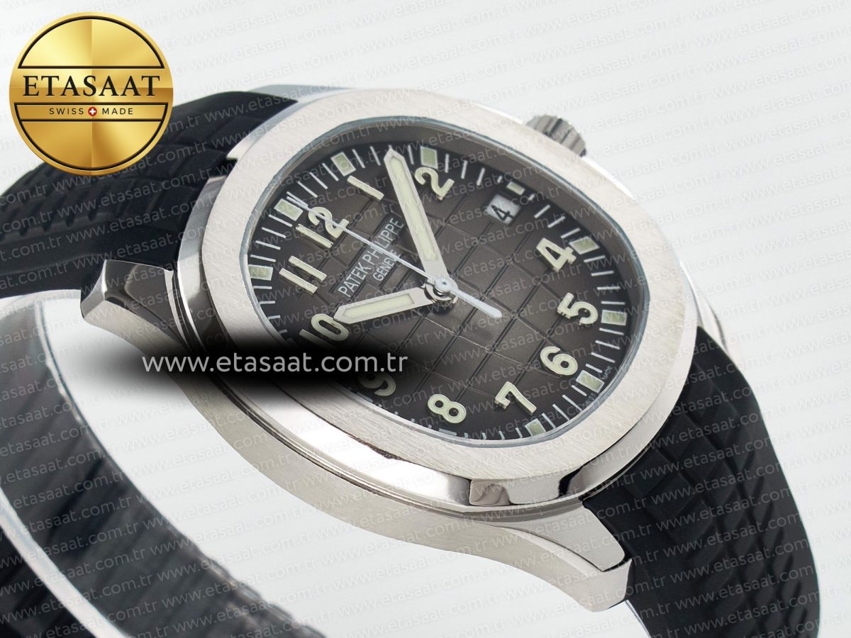 Aquanaut 5167A SS ZF 1:1 Best Edition Black Dial on Black Rubber Strap 26-330 - Görsel 7