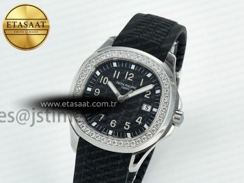 Aquanaut 5267 SS PPF 1:1 Best Edition Black Textured Dial On Black Rubber Strap Ronda Quartz