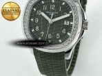 Aquanaut 5267 SS PPF 1:1 Best Edition Green Textured Dial On Green Rubber Strap Ronda Quartz - Görsel 12