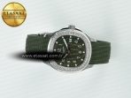 Aquanaut 5267 SS PPF 1:1 Best Edition Green Textured Dial On Green Rubber Strap Ronda Quartz - Görsel 8