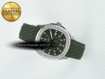 Aquanaut 5267 SS PPF 1:1 Best Edition Green Textured Dial On Green Rubber Strap Ronda Quartz - Görsel 9