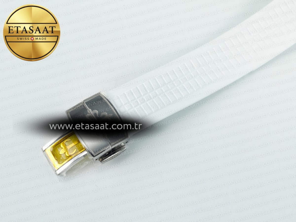 Aquanaut 5267 SS PPF 1:1 Best Edition White Textured Dial On White Rubber Strap Ronda Quartz - Görsel 18