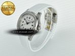 Aquanaut 5267 SS PPF 1:1 Best Edition White Textured Dial On White Rubber Strap Ronda Quartz - Görsel 6