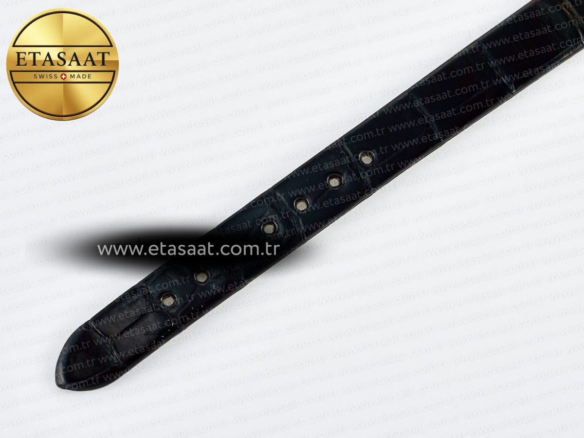 Baignoire De Cartier YG DRF 1:1 Best Edition Silver Dial on Black Leather Strap Swiss Quartz - Görsel 16