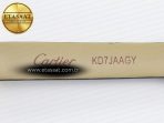 Baignoire De Cartier YG DRF 1:1 Best Edition Silver Dial on Black Leather Strap Swiss Quartz - Görsel 19