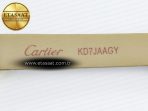 Baignoire De Cartier YG DRF 1:1 Best Edition Silver Dial on Brown Leather Strap Swiss Quartz - Görsel 19
