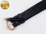 Ballon Blanc De Cartier 30mm RG DRF 1:1 Best Edition Silvered Texture Dial Diamonds Bezel on Black Leather Strap Ronda Quartz - Görsel 18