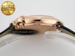 Ballon Blanc De Cartier 30mm RG DRF 1:1 Best Edition Silvered Texture Dial on Black Leather Strap Ronda Quartz - Görsel 12