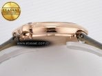 Ballon Blanc De Cartier 30mm RG DRF 1:1 Best Edition Silvered Texture Dial on Green Leather Strap Ronda Quartz - Görsel 13