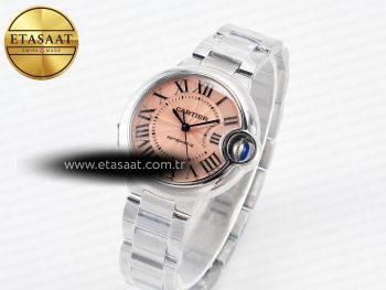 Ballon Bleu 33mm SS AF 1:1 Best Edition Pink Dial on SS Bracelet SEIKO NH05A