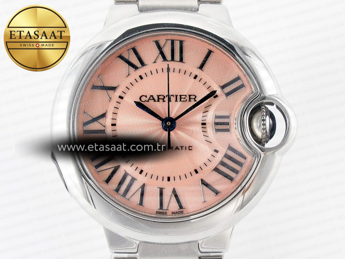 Ballon Bleu 33mm SS AF 1:1 Best Edition Pink Dial on SS Bracelet SEIKO NH05A - Görsel 4