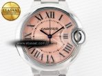 Ballon Bleu 33mm SS AF 1:1 Best Edition Pink Dial on SS Bracelet SEIKO NH05A - Görsel 4