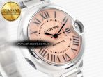 Ballon Bleu 33mm SS AF 1:1 Best Edition Pink Dial on SS Bracelet SEIKO NH05A - Görsel 5