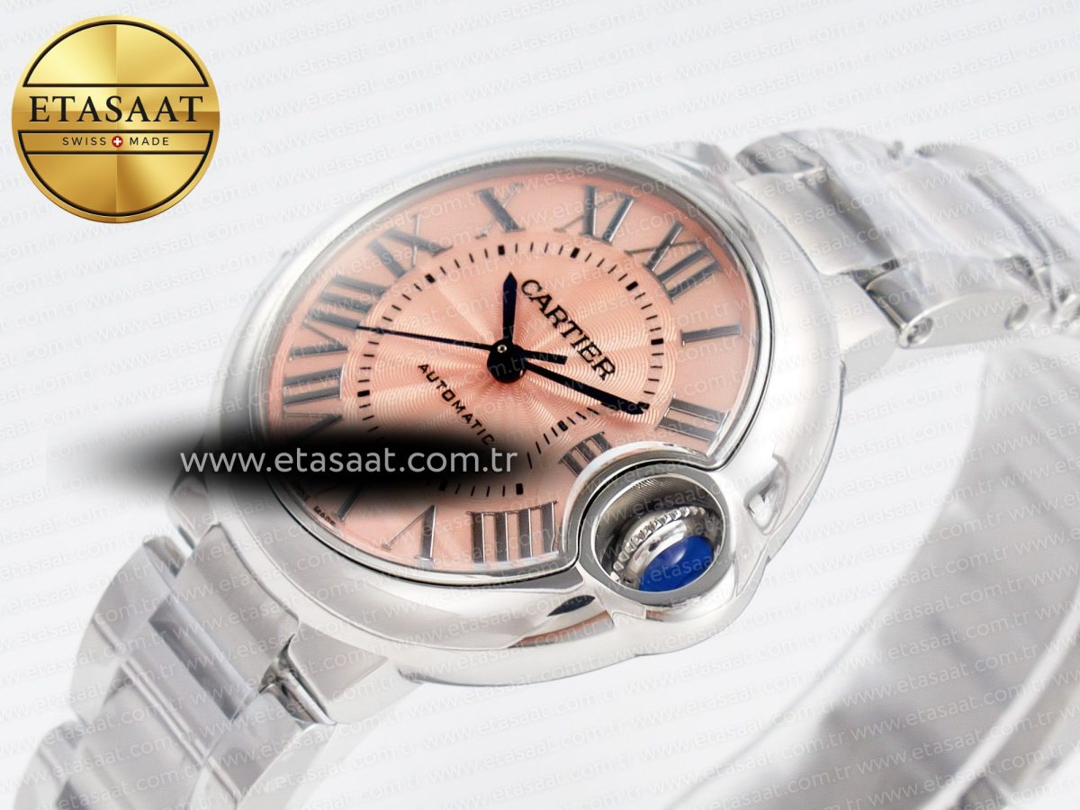 Ballon Bleu 33mm SS AF 1:1 Best Edition Pink Dial on SS Bracelet SEIKO NH05A - Görsel 6