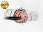 Ballon Bleu 33mm SS AF 1:1 Best Edition Pink Dial on SS Bracelet SEIKO NH05A - Görsel 9