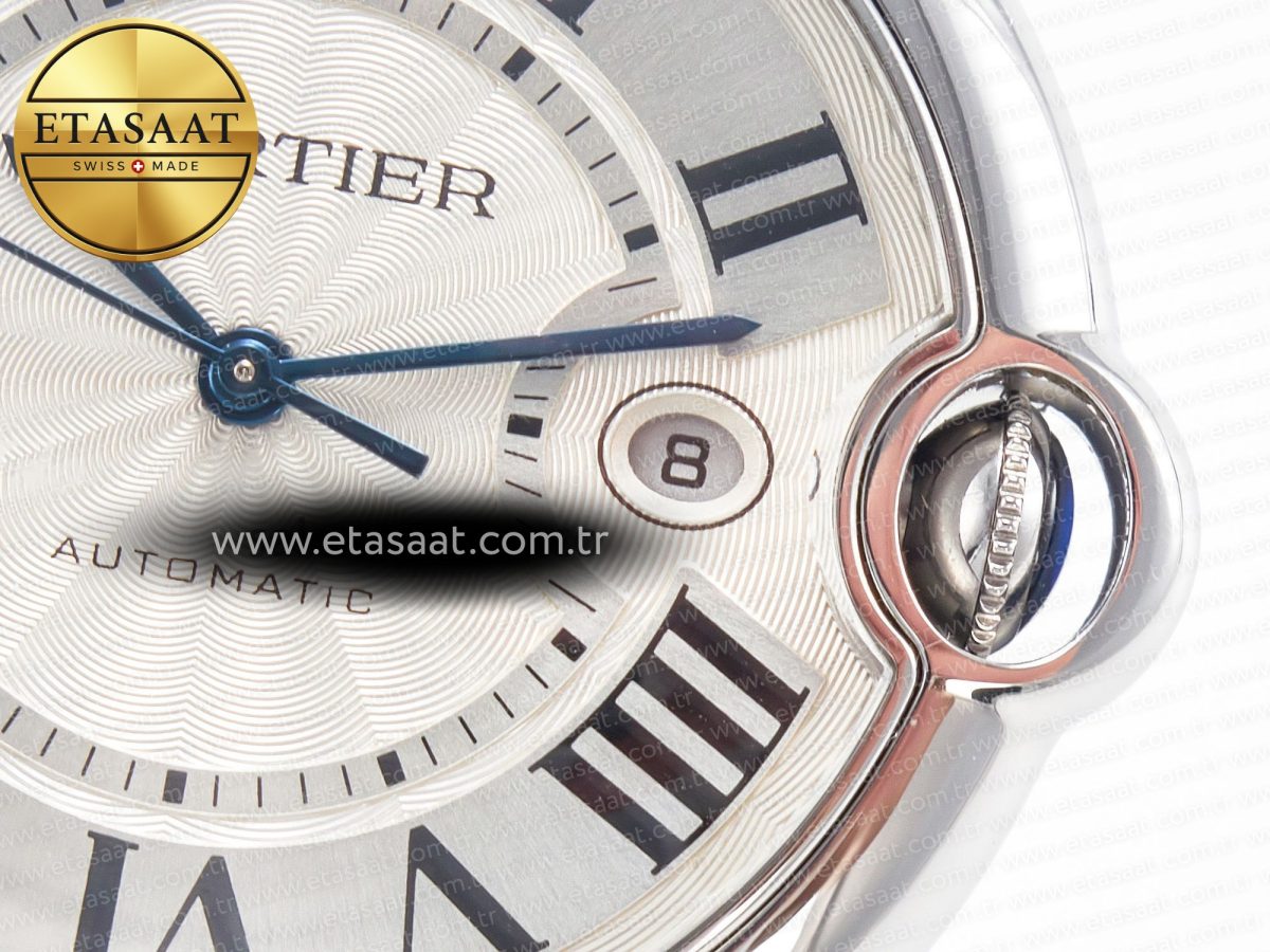 Ballon Bleu 42mm SS AF 1:1 Best Edition White Texture Dial on SS Bracelet A2824 V5 - Görsel 12