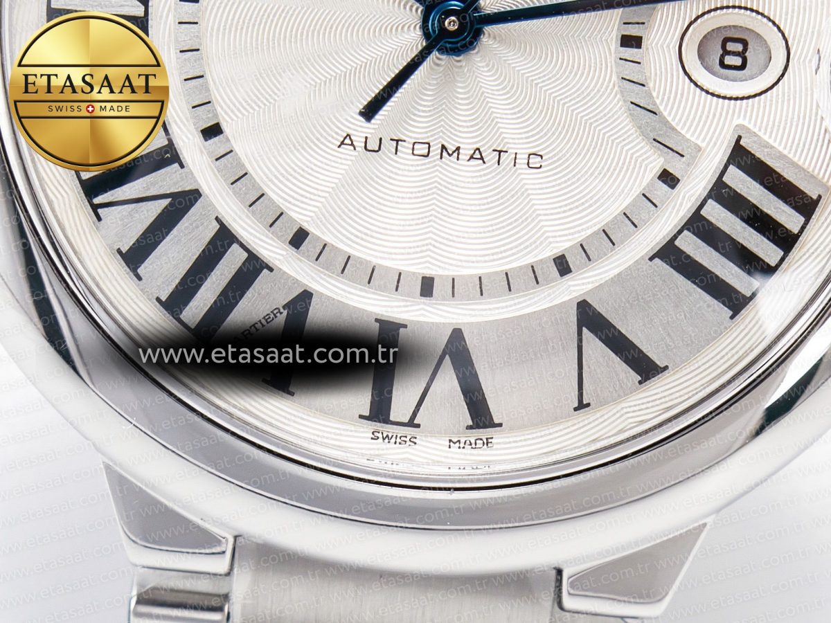 Ballon Bleu 42mm SS AF 1:1 Best Edition White Texture Dial on SS Bracelet A2824 V5 - Görsel 13