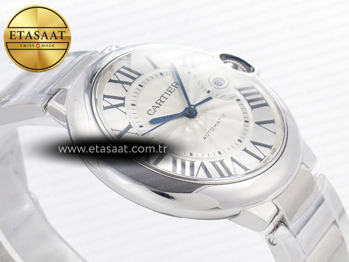 Ballon Bleu 42mm SS AF 1:1 Best Edition White Texture Dial on SS Bracelet A2824 V5 - Görsel 7