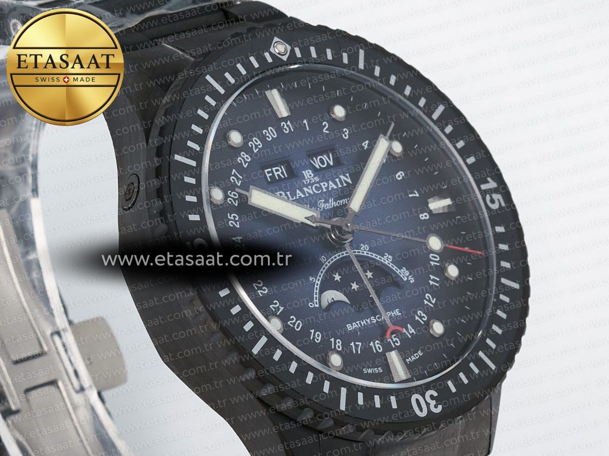 Blancpain Bathyscaphe 43mm Ceramic Blue A6654 - Görsel 5