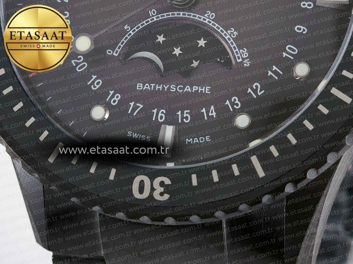 Bathyscaphe 43mm Ceramic DDDF 1:1 Best Edition Gray Dial on Ceramic Bracelet A6654 - Görsel 11