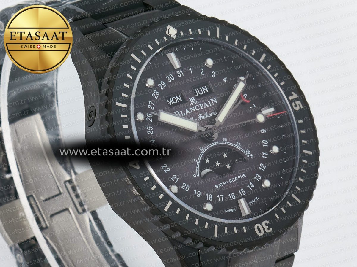 Bathyscaphe 43mm Ceramic DDDF 1:1 Best Edition Gray Dial on Ceramic Bracelet A6654 - Görsel 5