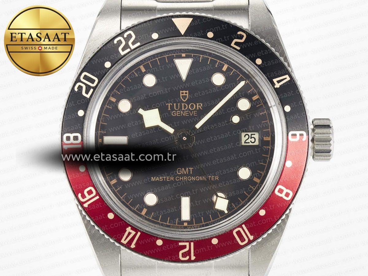 Black Bay GMT Pepsi Blue/Red Bezel ZF Best Edition on SS Bracelet A2836 - Görsel 4