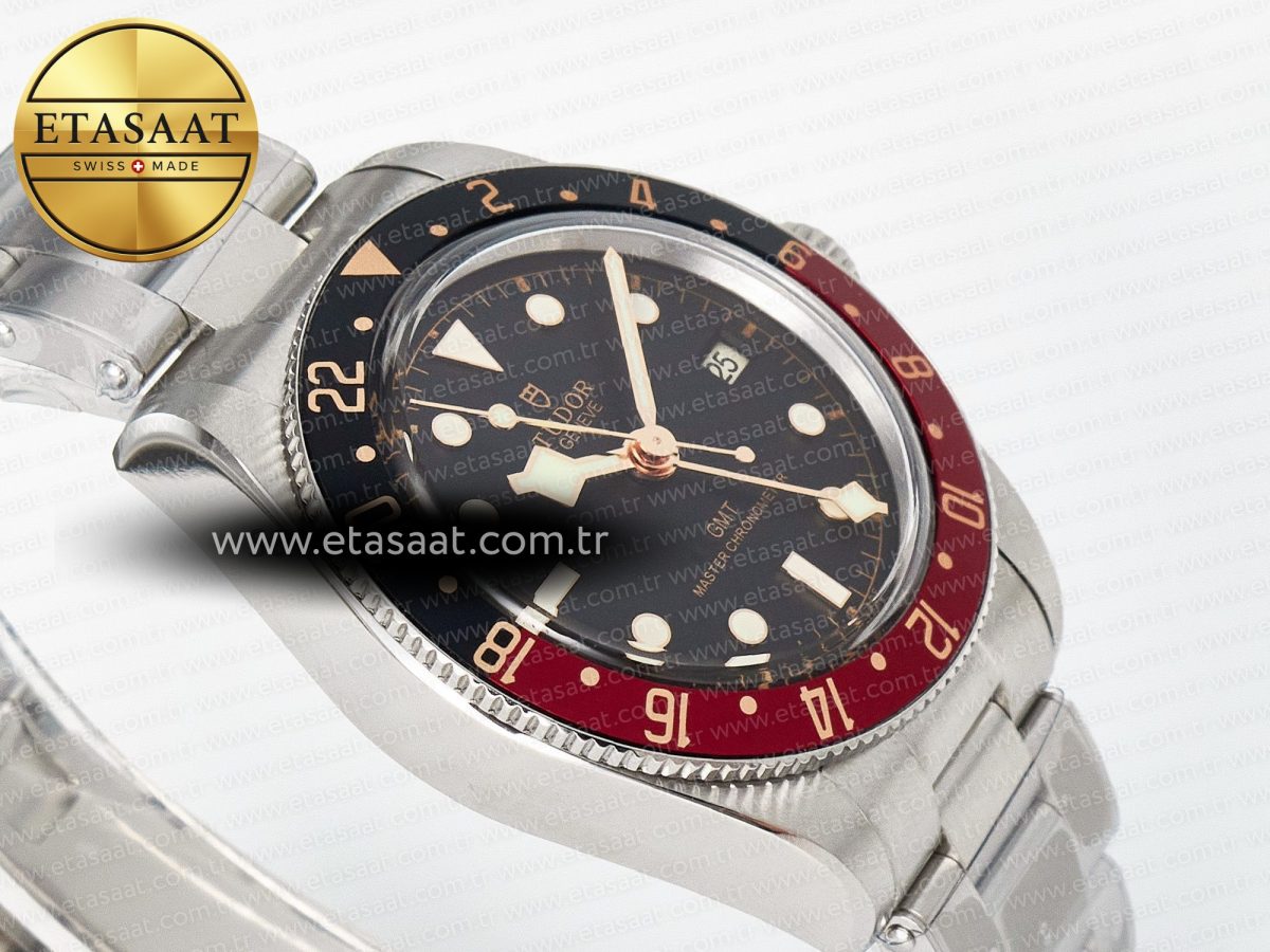 Black Bay GMT Pepsi Blue/Red Bezel ZF Best Edition on SS Bracelet A2836 - Görsel 7
