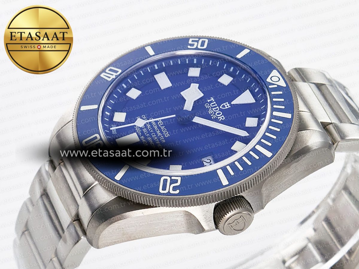 Blue Pelagos XF 1:1 Best Edition on Titanium Bracelet A2824 V5 - Görsel 6