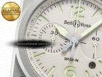 BR 03-94 Horolum Chronograph 1:1 Best Edition Brown Dial on Leather Strap Asia 7750 - Görsel 10