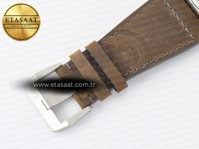 BR 03-94 Horolum Chronograph 1:1 Best Edition Brown Dial on Leather Strap Asia 7750 - Görsel 19