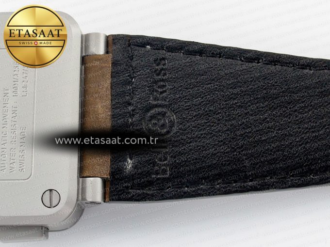 BR 03-94 Horolum Chronograph 1:1 Best Edition Brown Dial on Leather Strap Asia 7750 - Görsel 22