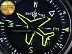 BR-03 Gyrocompass BRF 1:1 Best Edition Black Dial on Black Rubber Strap MIYOTA 9015 - Görsel 10