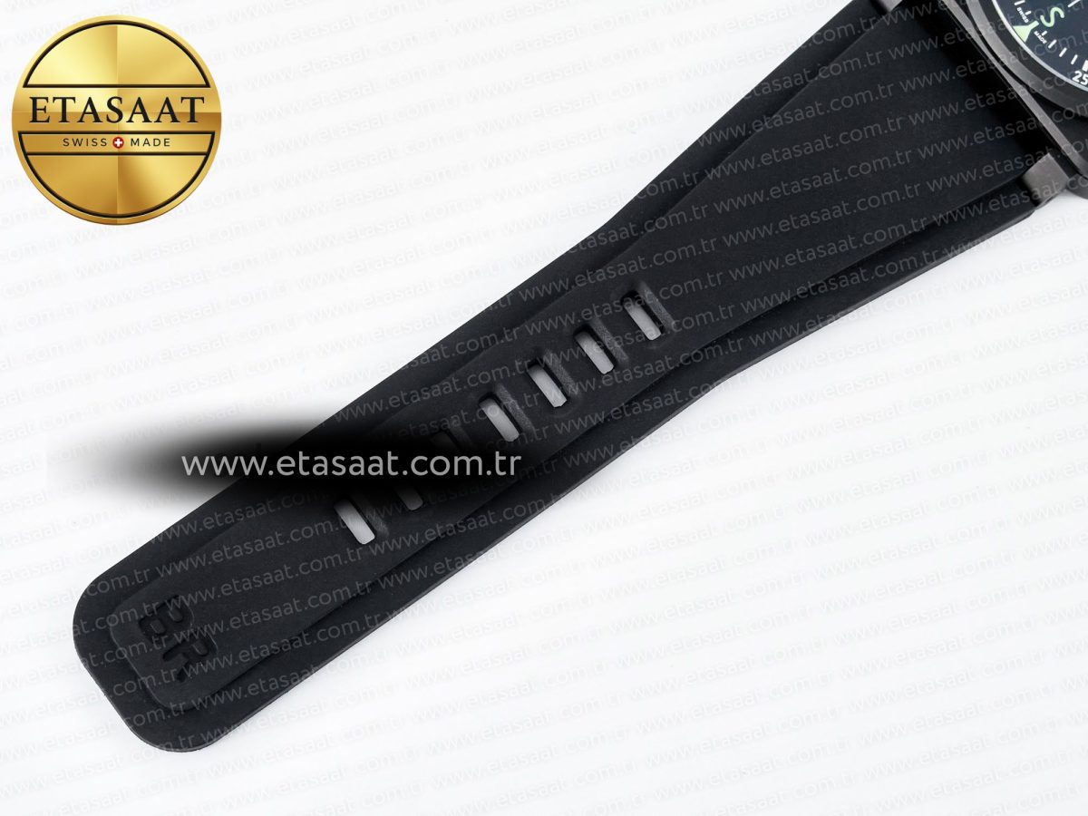 BR-03 Gyrocompass BRF 1:1 Best Edition Black Dial on Black Rubber Strap MIYOTA 9015 - Görsel 17