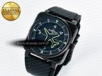 BR-03 Gyrocompass BRF 1:1 Best Edition Black Dial on Black Rubber Strap MIYOTA 9015 - Görsel 2