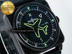 BR-03 Gyrocompass BRF 1:1 Best Edition Black Dial on Black Rubber Strap MIYOTA 9015 - Görsel 5