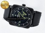 BR-03 Gyrocompass BRF 1:1 Best Edition Black Dial on Black Rubber Strap MIYOTA 9015 - Görsel 9