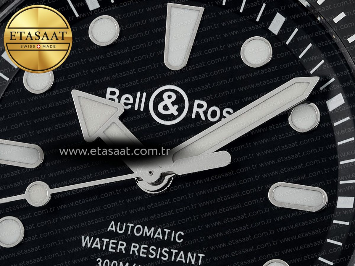 BR03-92 Diver BRF 1:1 Best Edition Black Dial on Black Rubber Strap A2824 - Görsel 10