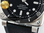 BR03-92 Diver BRF 1:1 Best Edition Black Dial on Black Rubber Strap A2824 - Görsel 13