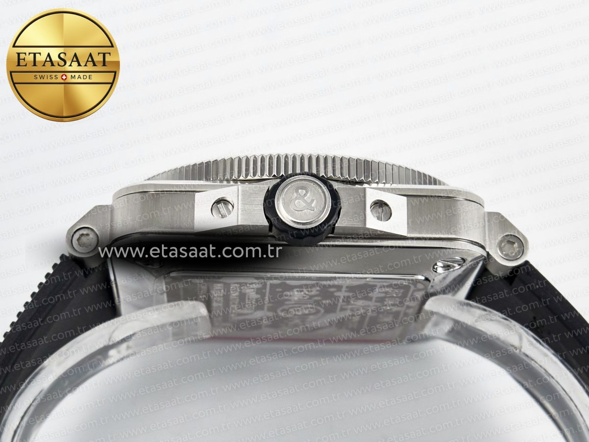 BR03-92 Diver BRF 1:1 Best Edition Black Dial on Black Rubber Strap A2824 - Görsel 15