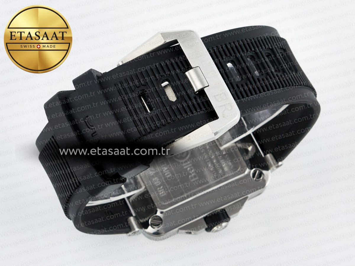 BR03-92 Diver BRF 1:1 Best Edition Black Dial on Black Rubber Strap A2824 - Görsel 16